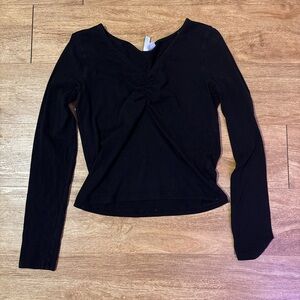 H&M Black Long Sleeve Women's Top